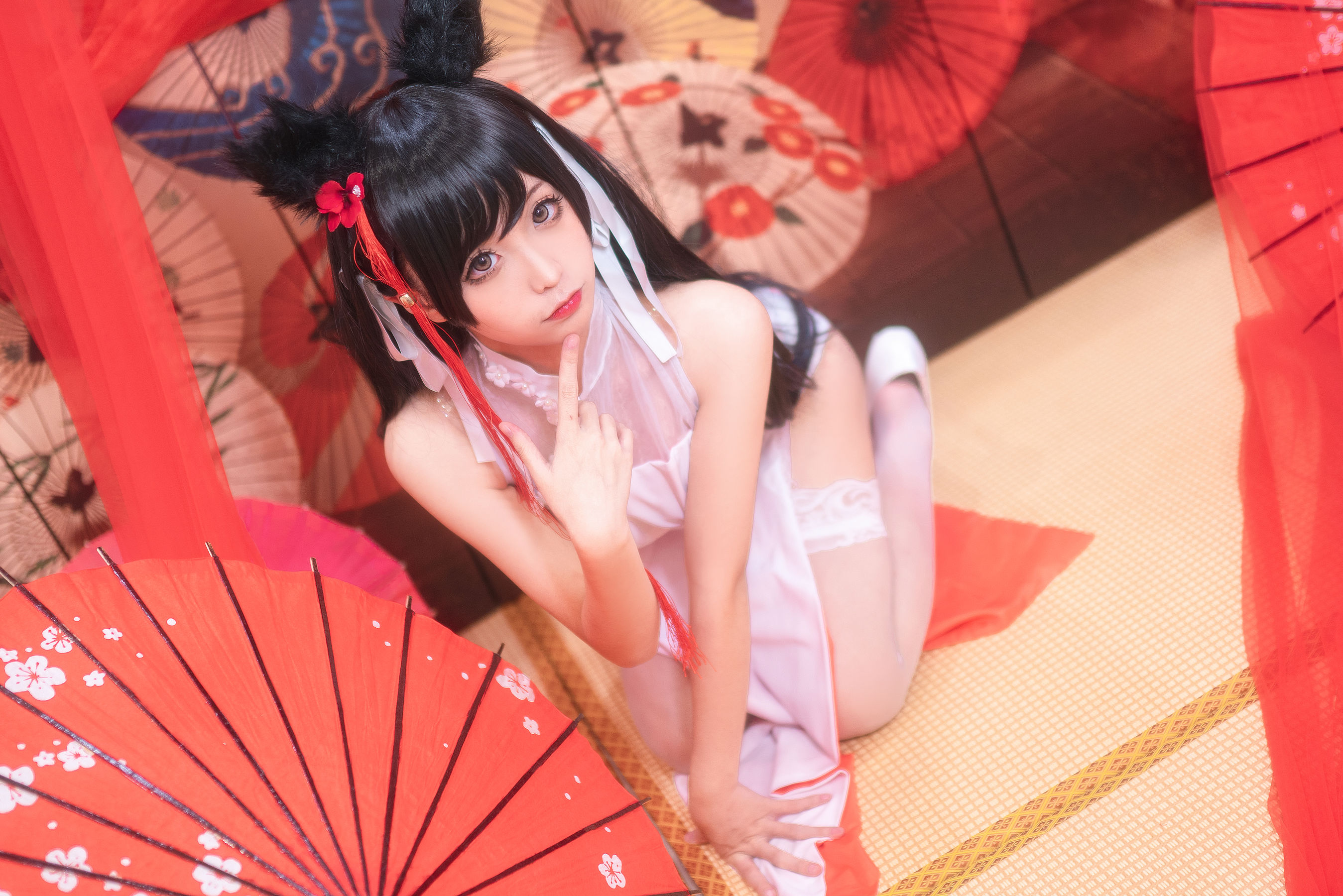 动漫博主蠢沫沫 爱宕习字 Cosplay-第1张