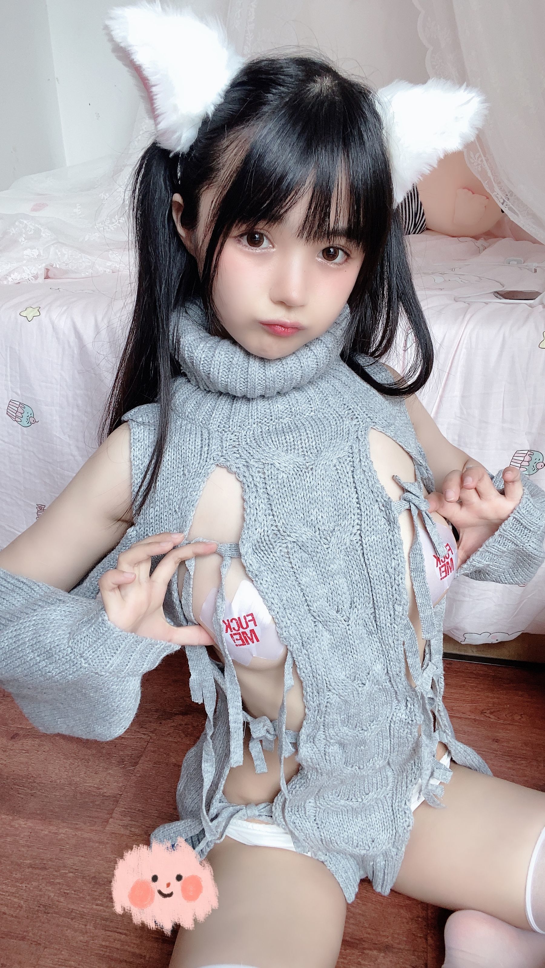桜井宁宁 – 白い猫ちゃん Cosplay-第2张