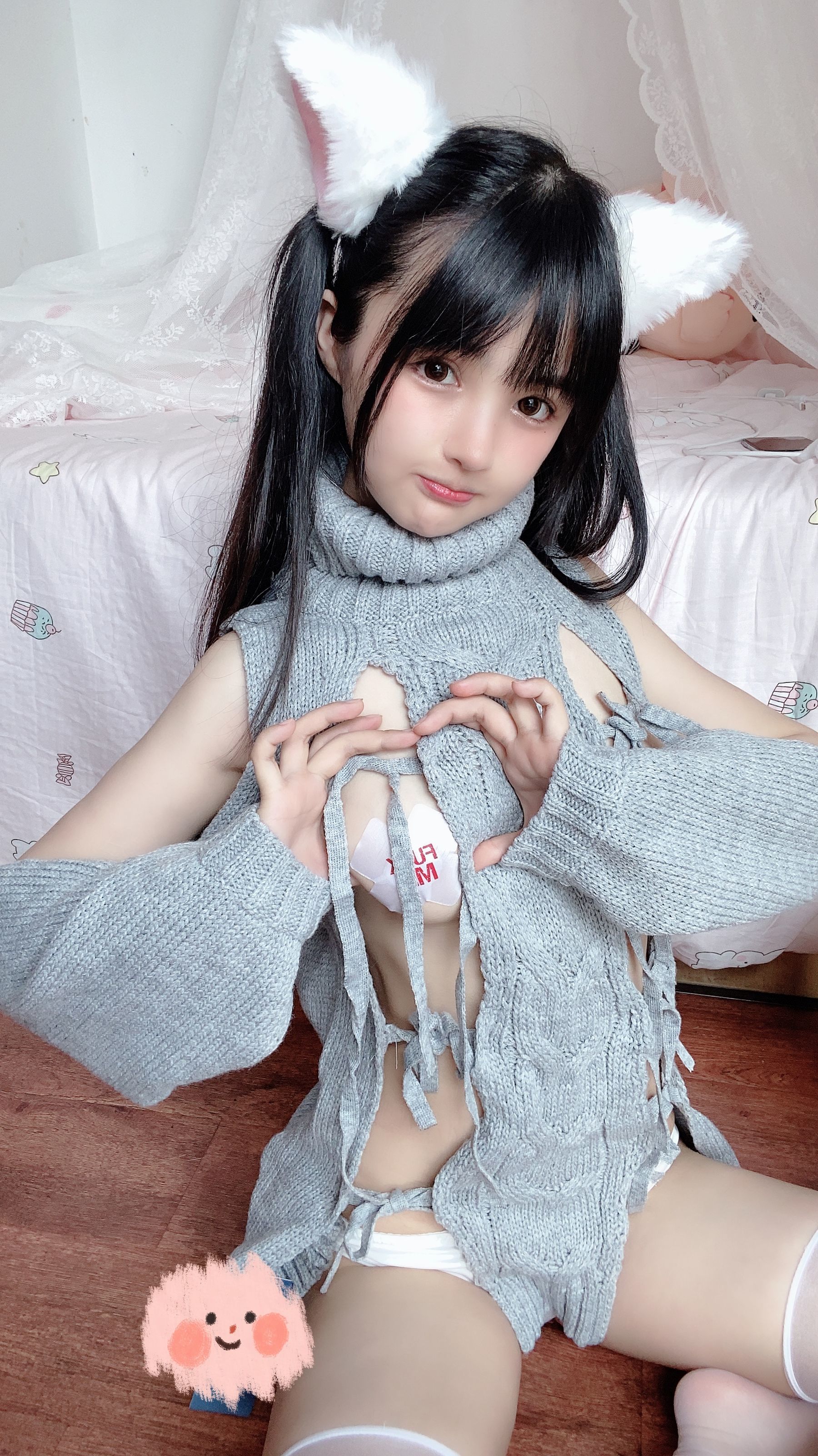 桜井宁宁 – 白い猫ちゃん Cosplay-第6张