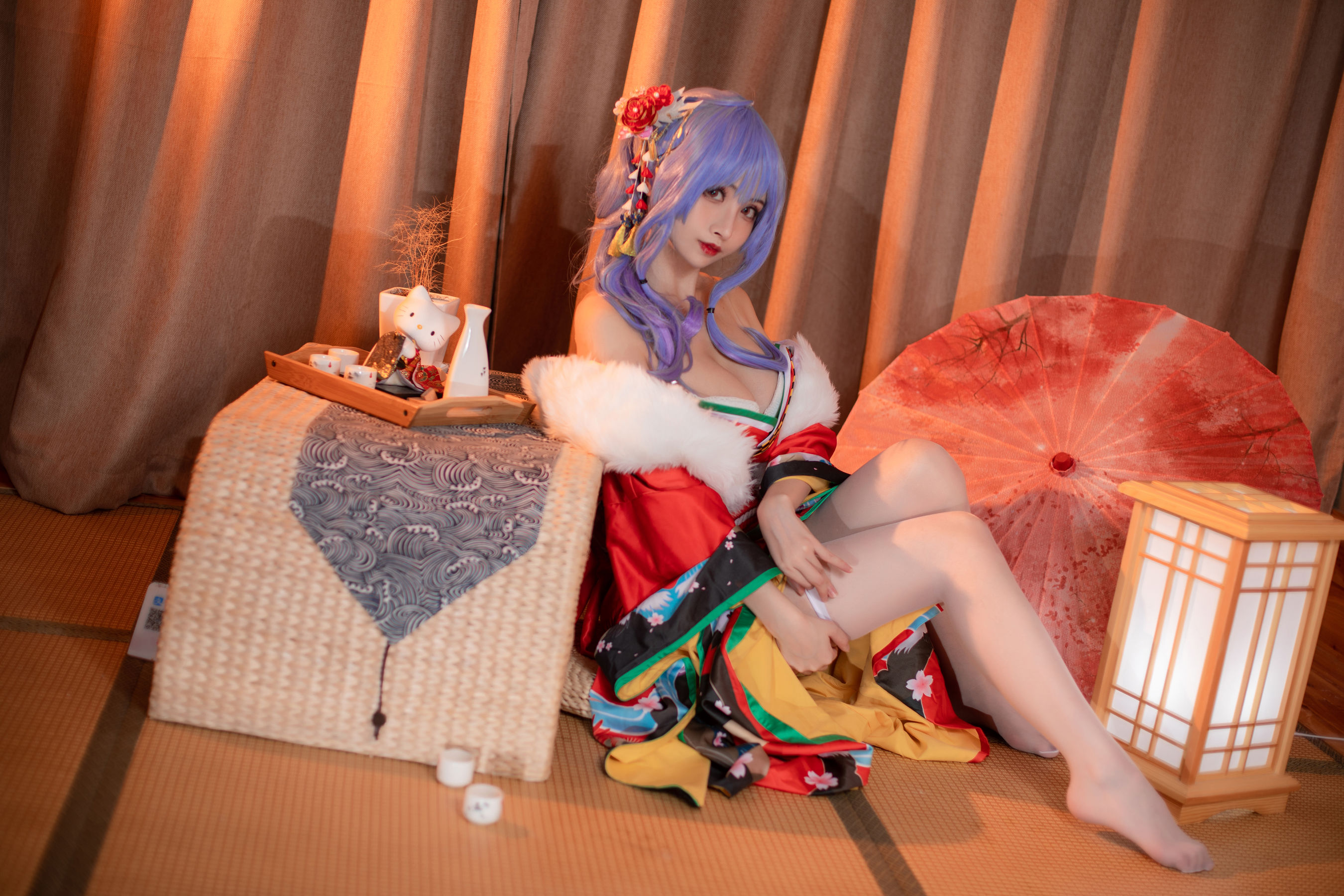 COS福利rioko凉凉子 圣路易斯雪下之饮 Cosplay-第3张