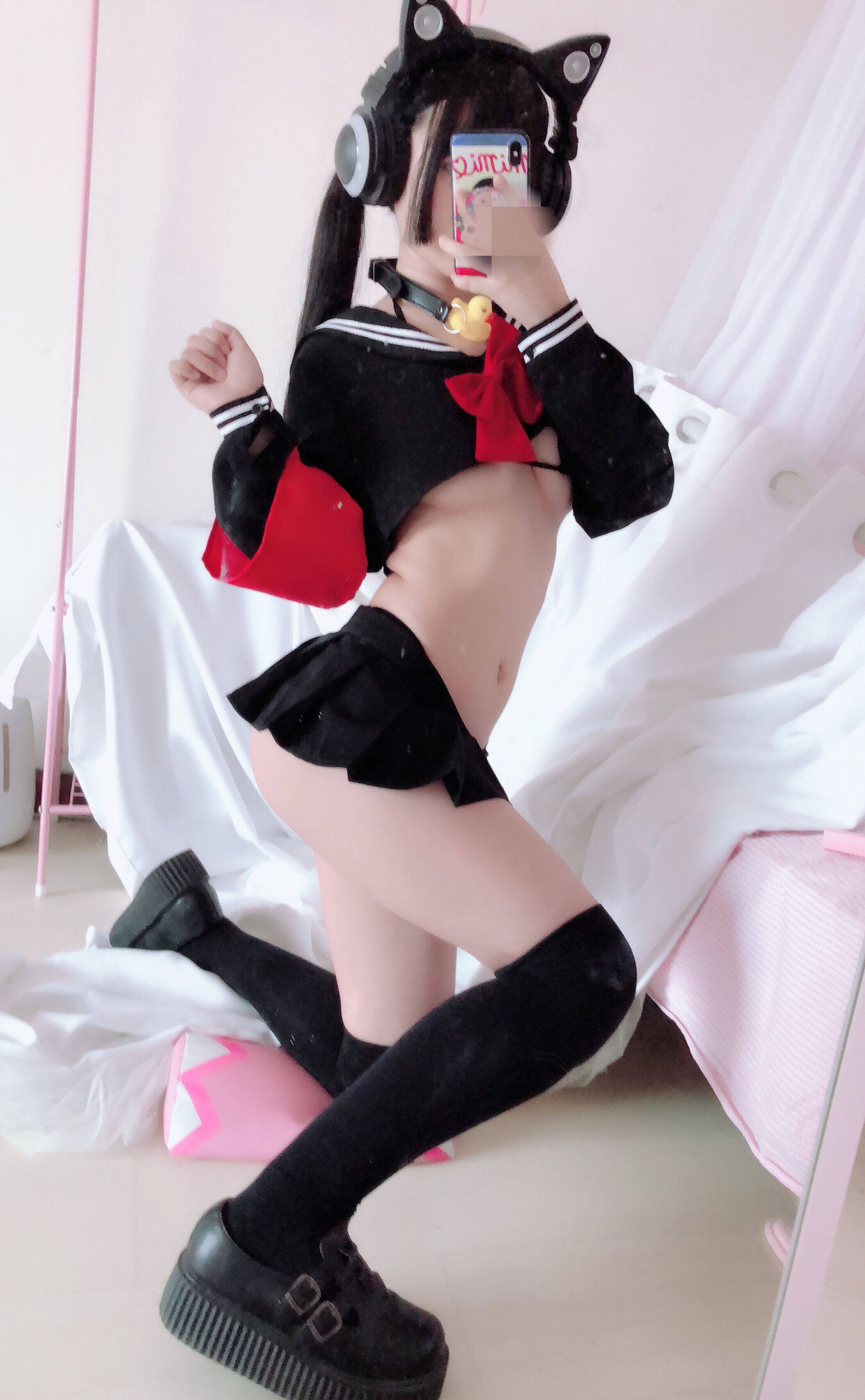 桜井宁宁 – 半乳制服 Cosplay-第2张