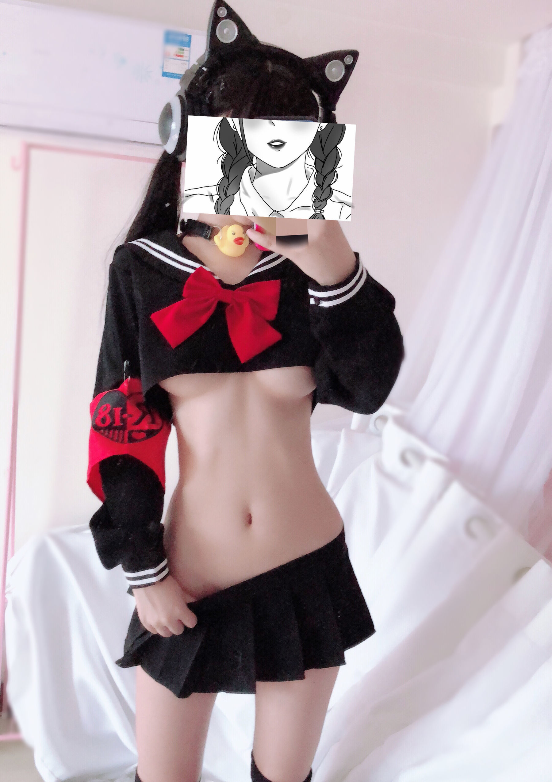 桜井宁宁 – 半乳制服 Cosplay-第5张