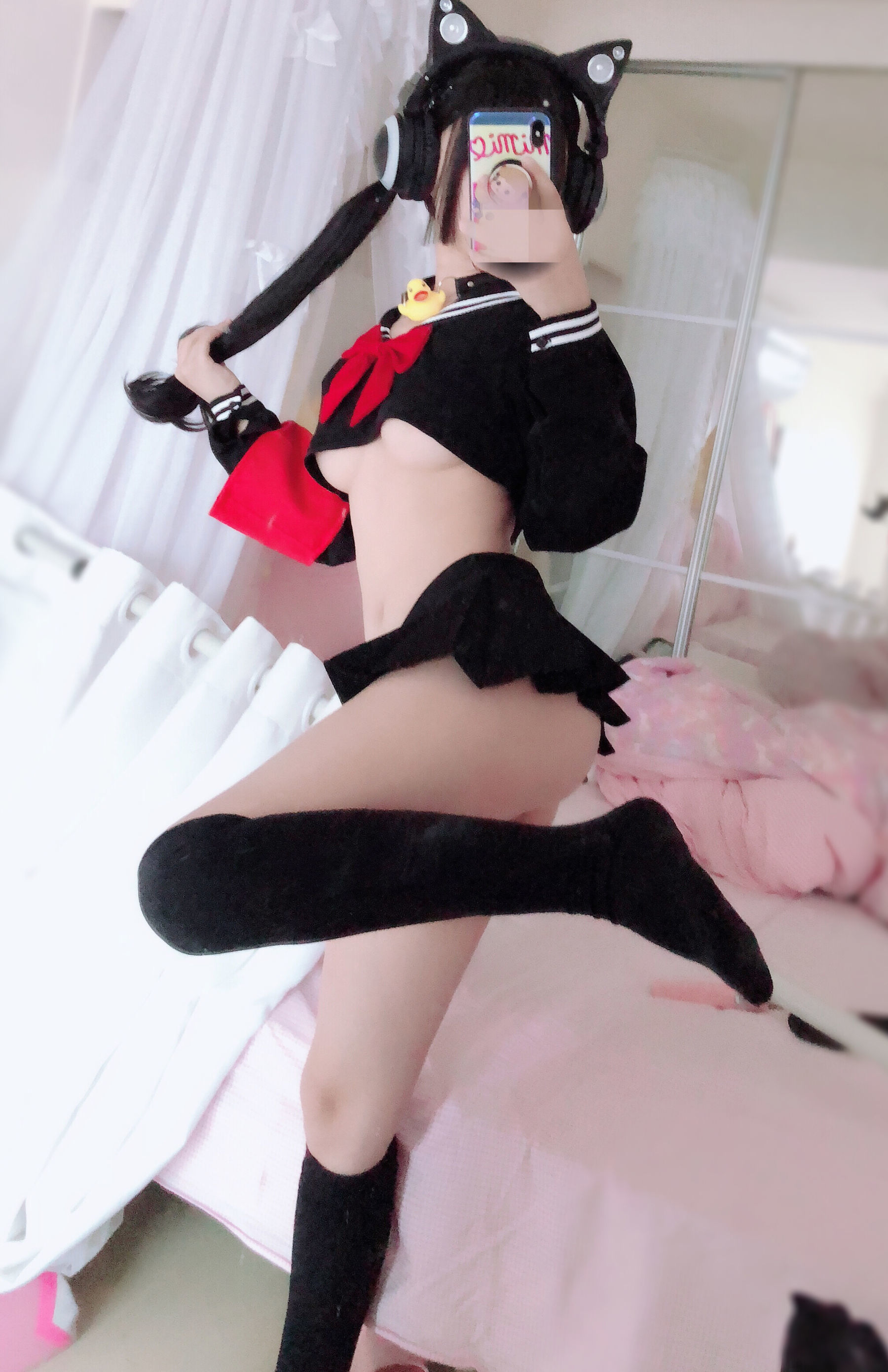 桜井宁宁 – 半乳制服 Cosplay-第4张