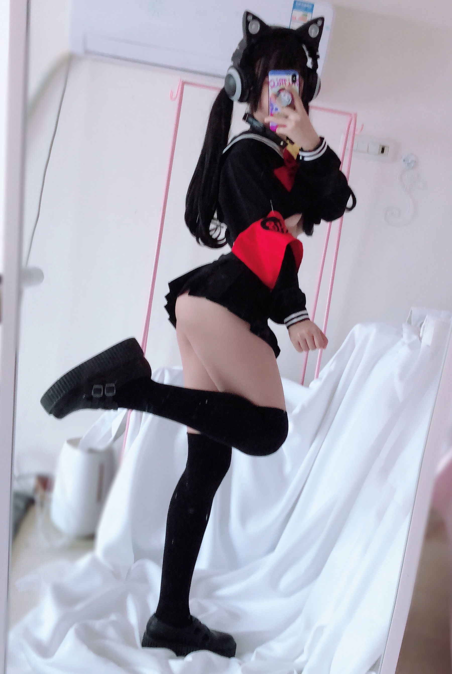 桜井宁宁 – 半乳制服 Cosplay-第3张