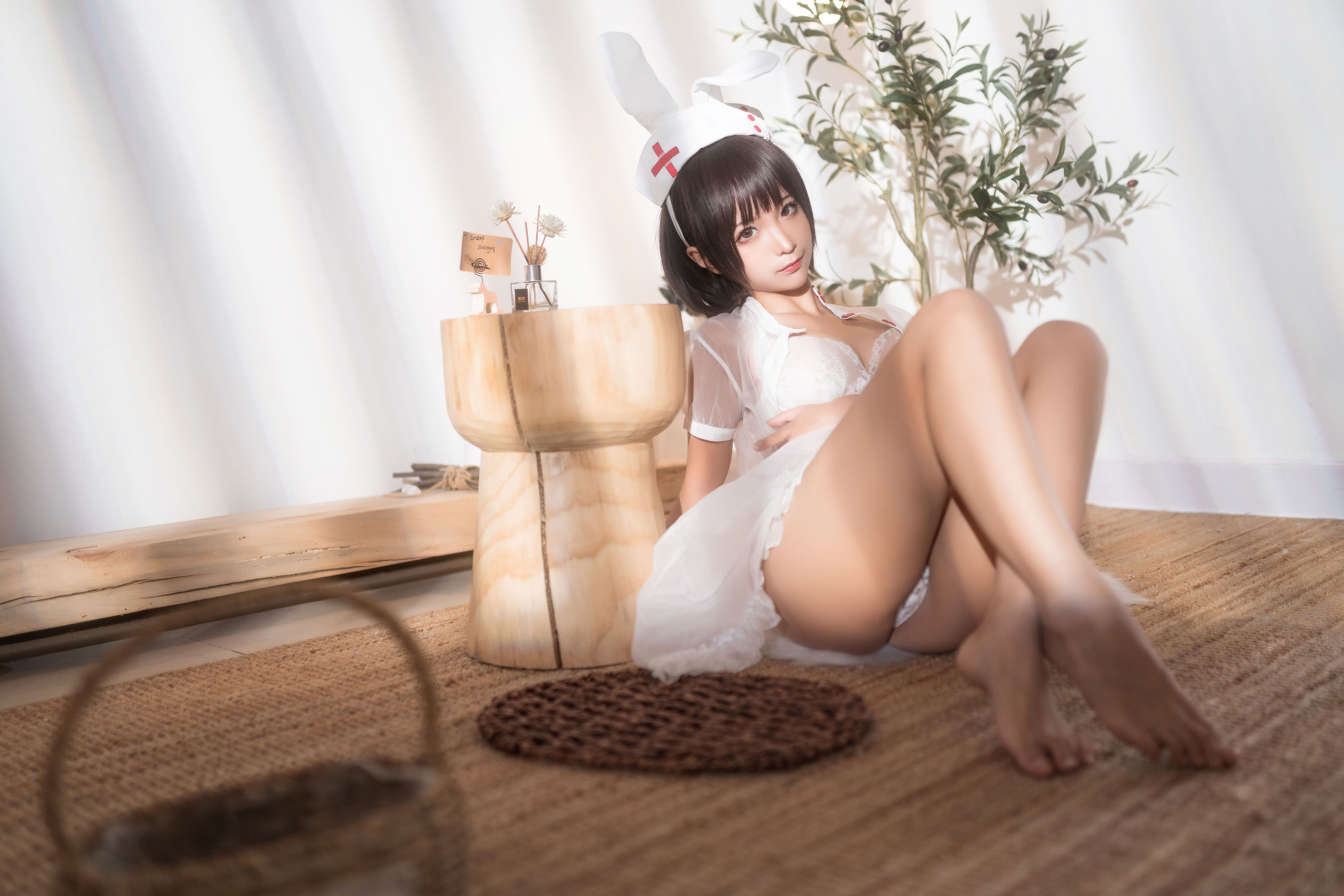 动漫博主蠢沫沫 – 透明护士 Cosplay-第2张