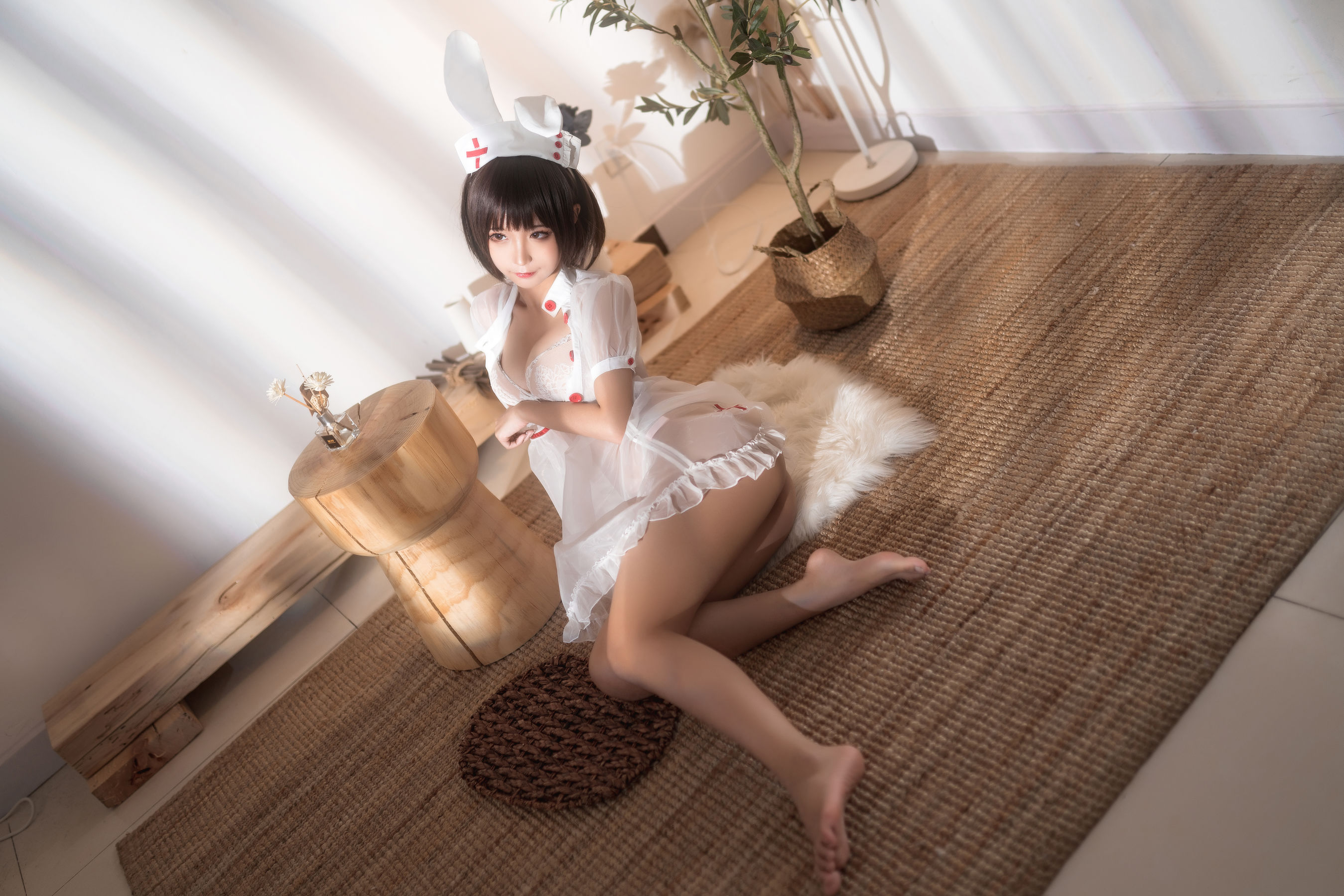 动漫博主蠢沫沫 – 透明护士 Cosplay-第28张
