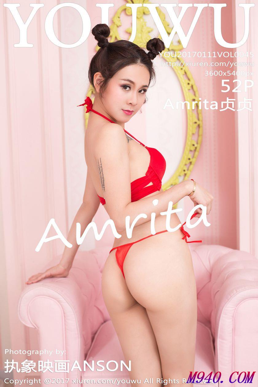 M940.COM-[YouWu尤物馆]2017.01.11 VOL.045 Amrita贞贞[52P-134M]
