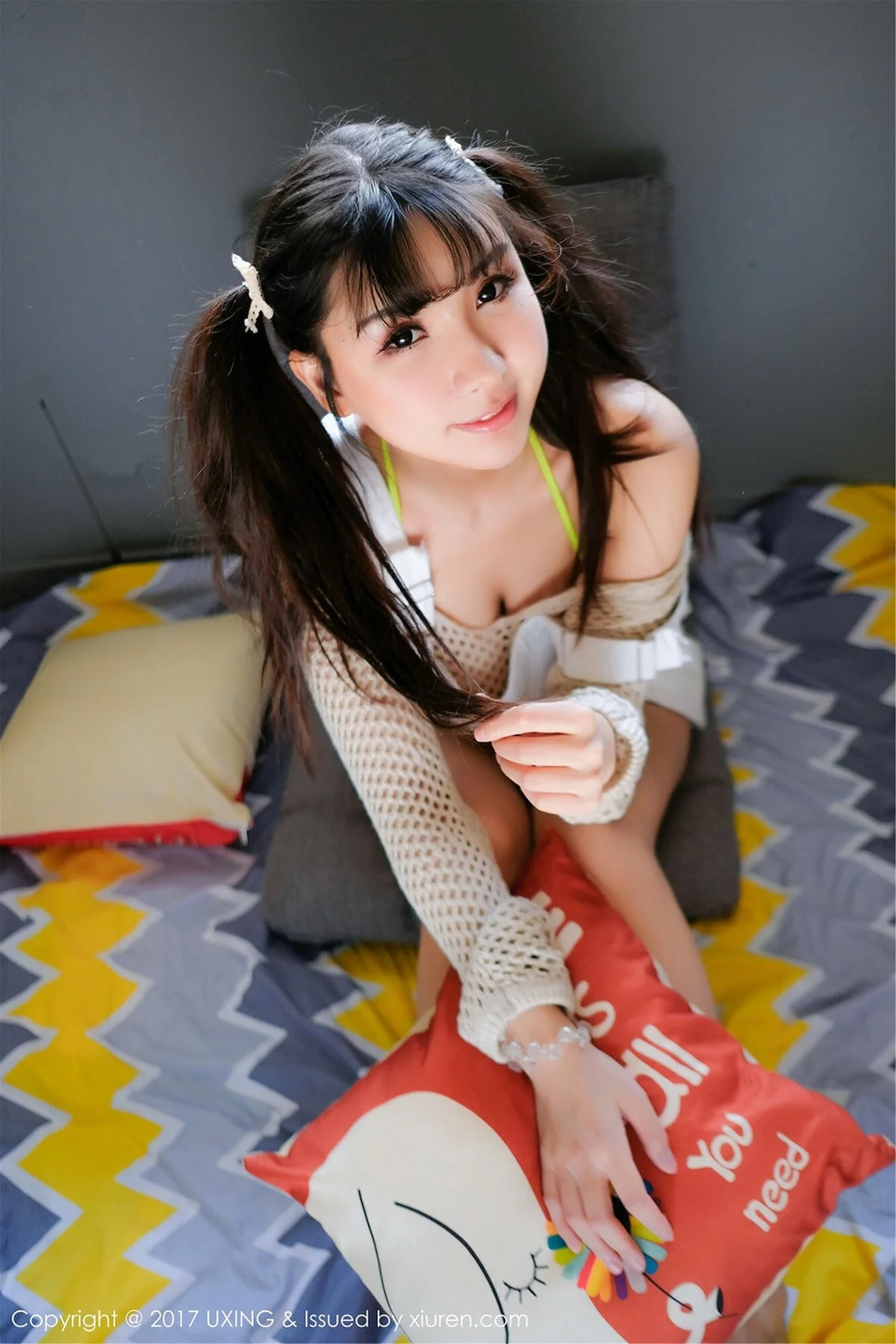 M940-[UXING优星馆]Vol.050_巨乳萝莉晓茜sunny学生装+私房内衣秀完美身材性感写真47P 优星馆-第28张