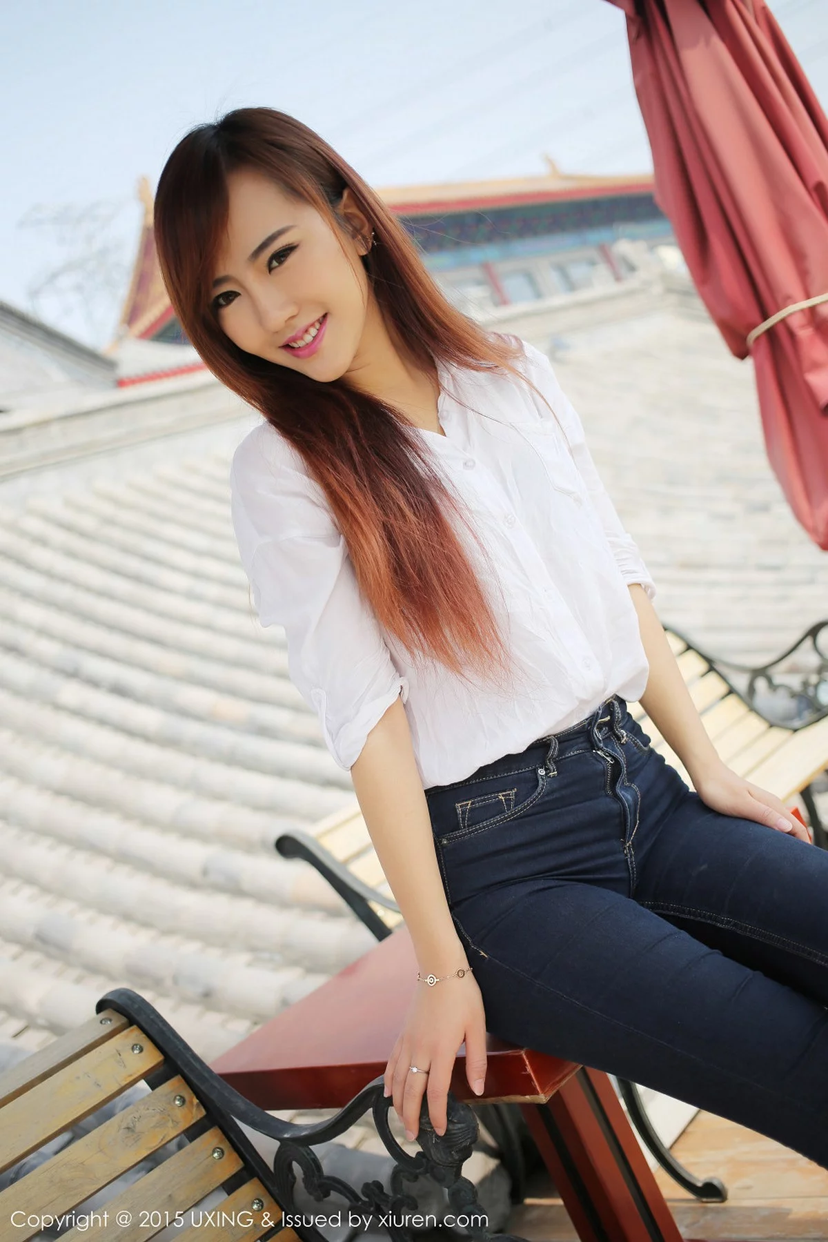 M940-[UXING优星馆]Vol.001_嫩模赵婉妮Wanni紧身牛仔裤完美身材性感翘臀写真67P 优星馆-第2张