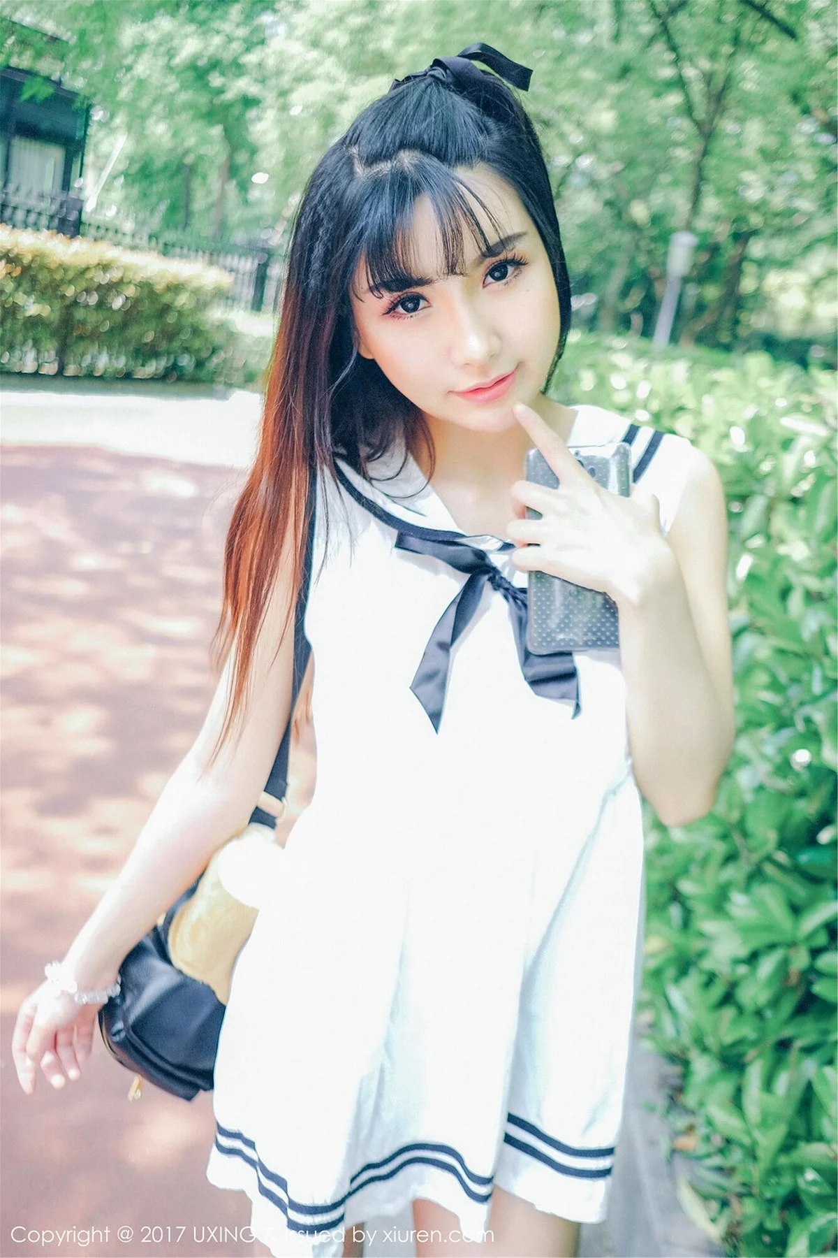 M940-[UXING优星馆]Vol.050_巨乳萝莉晓茜sunny学生装+私房内衣秀完美身材性感写真47P 优星馆-第3张