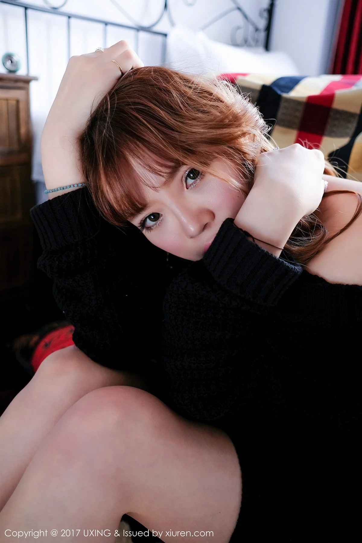 M940-[UXING优星馆]Vol.045_新人嫩模小恶魔-S居家私房内衣系列秀傲人美胸性感写真45P 优星馆-第10张
