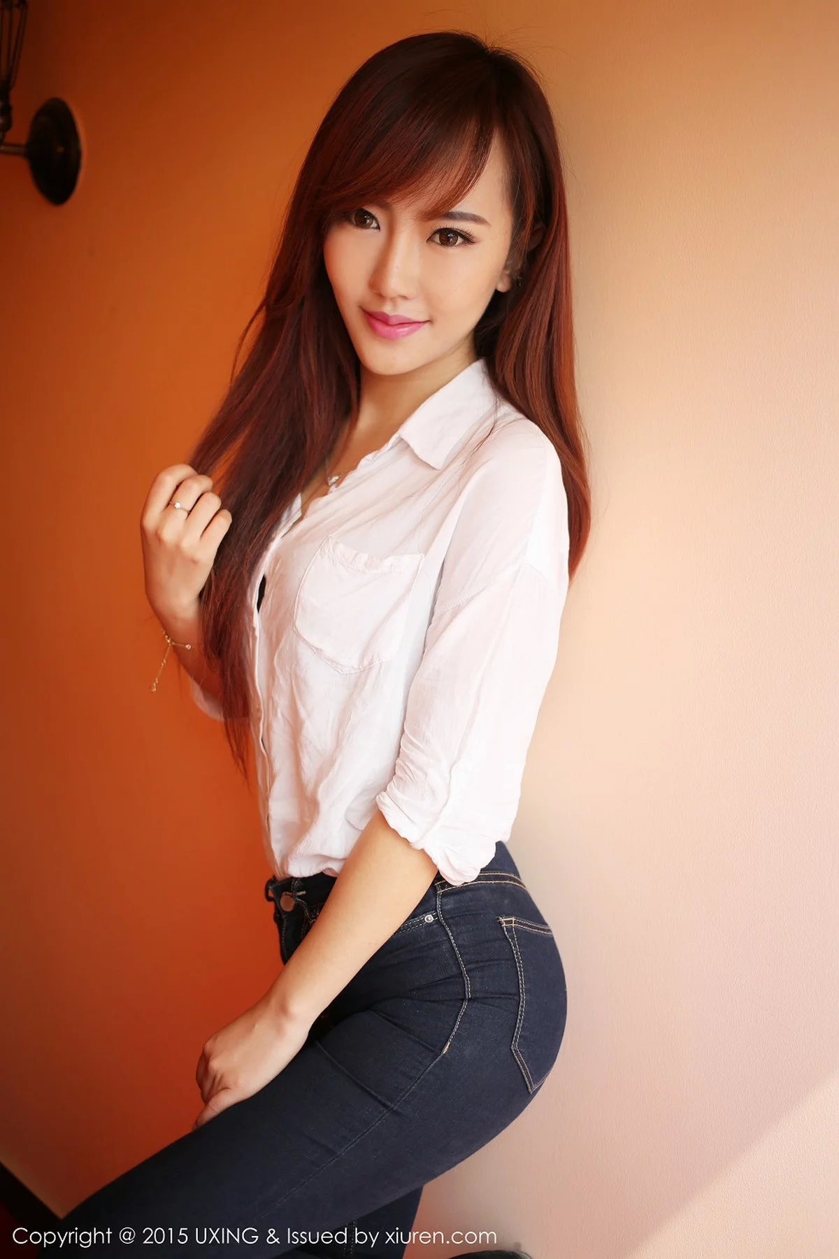 M940-[UXING优星馆]Vol.001_嫩模赵婉妮Wanni紧身牛仔裤完美身材性感翘臀写真67P 优星馆-第15张