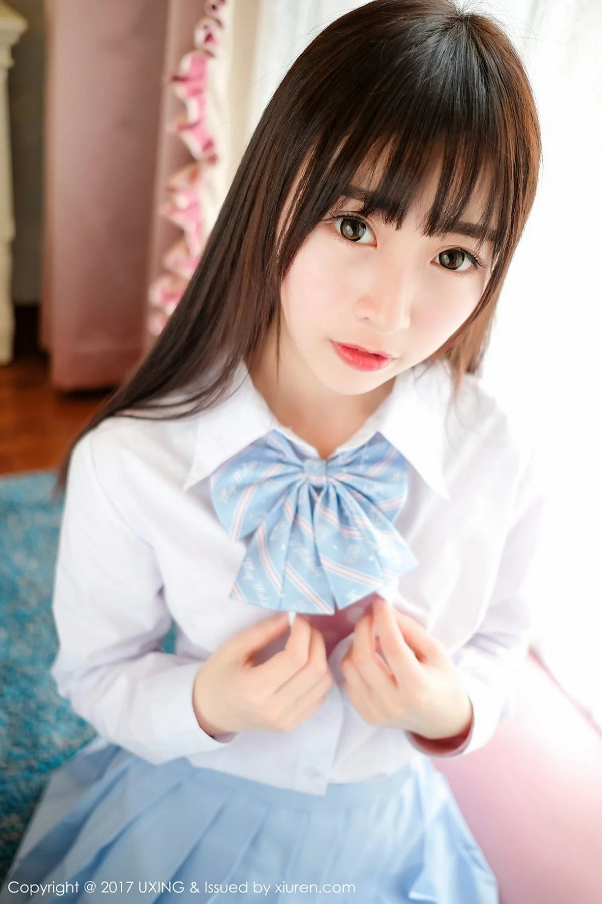 M940-[UXING优星馆]Vol.041_萝莉妹子丸子mayuki清纯学生装秀完美身材清爽迷人写真43P 优星馆-第20张