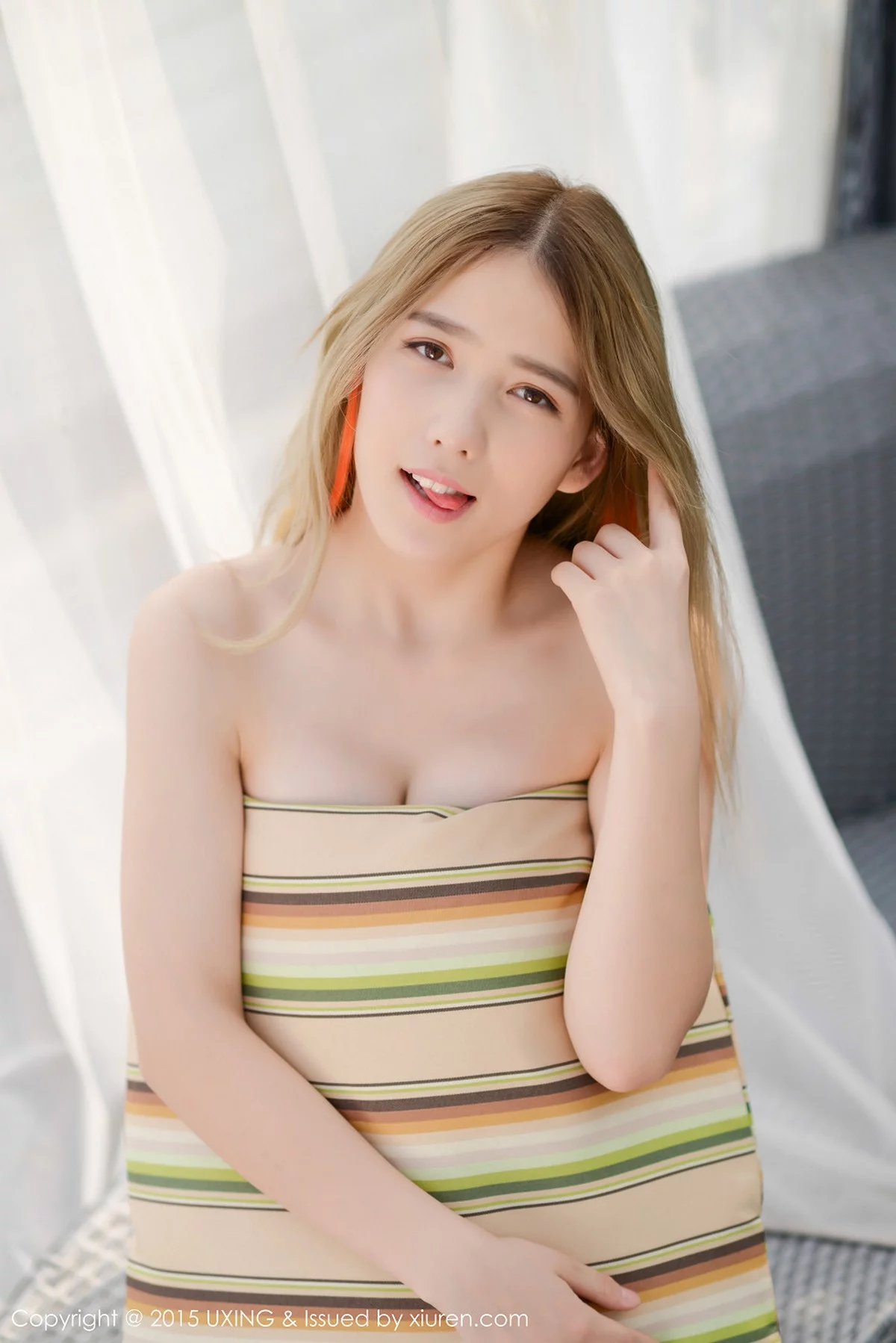 M940-[UXING优星馆]Vol.028_嫩模懒桃子居家私房粉红内衣秀迷人豪乳性感写真56P 优星馆-第44张