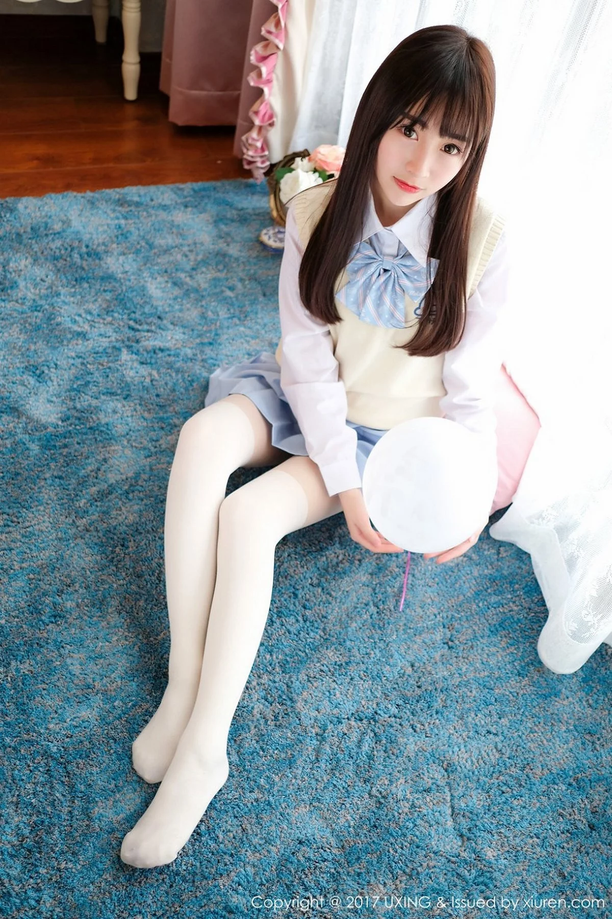 M940-[UXING优星馆]Vol.041_萝莉妹子丸子mayuki清纯学生装秀完美身材清爽迷人写真43P 优星馆-第8张