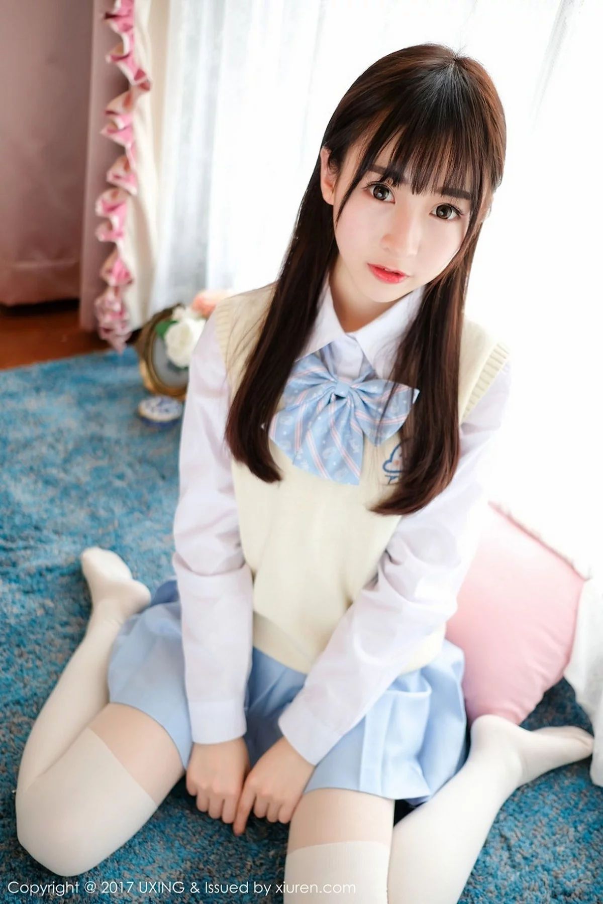 M940-[UXING优星馆]Vol.041_萝莉妹子丸子mayuki清纯学生装秀完美身材清爽迷人写真43P 优星馆-第10张