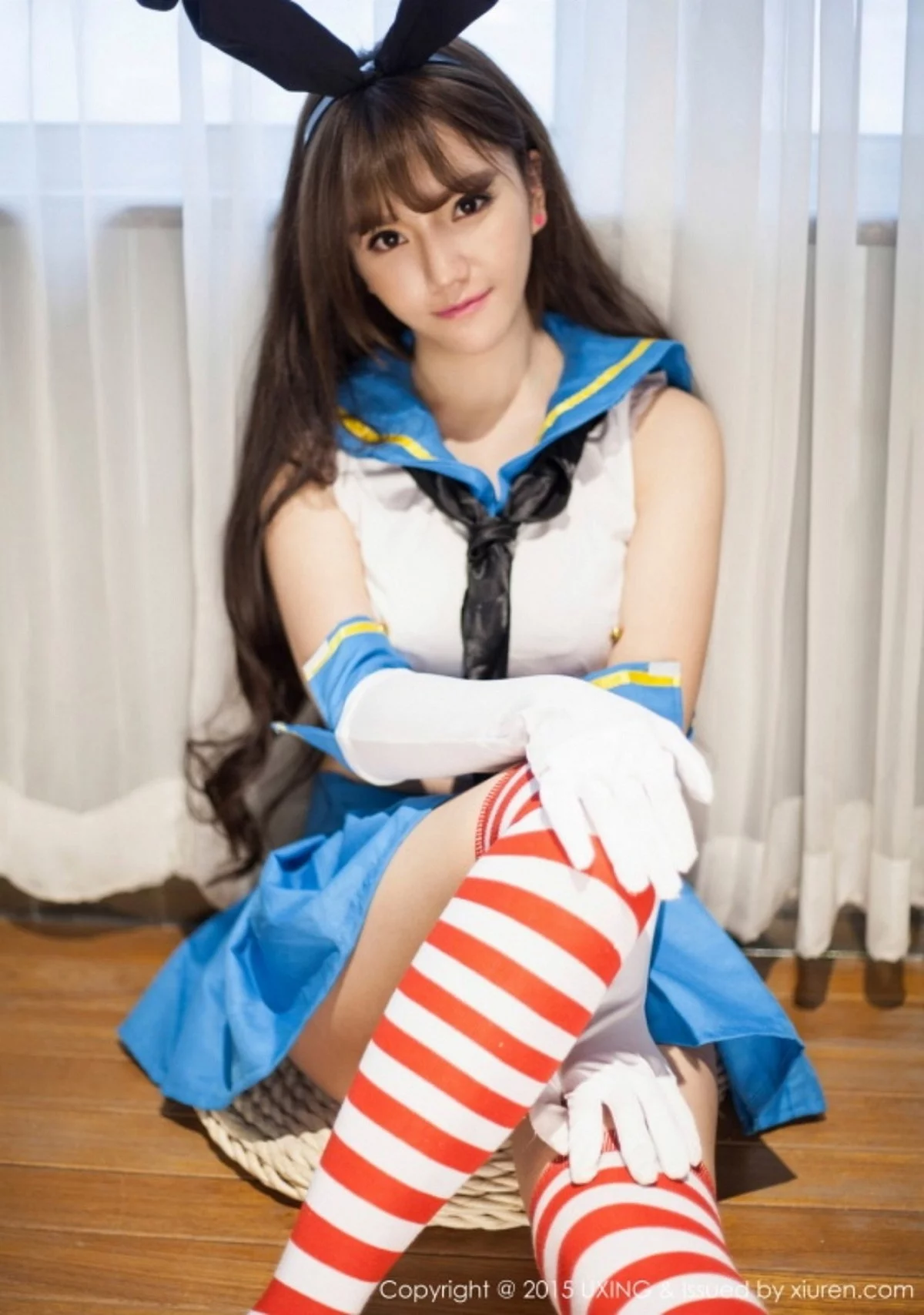 M940-[UXING优星馆]Vol.007_新人嫩模艾西Ashley白色上衣秀豪乳清新性感写真52P 优星馆-第36张