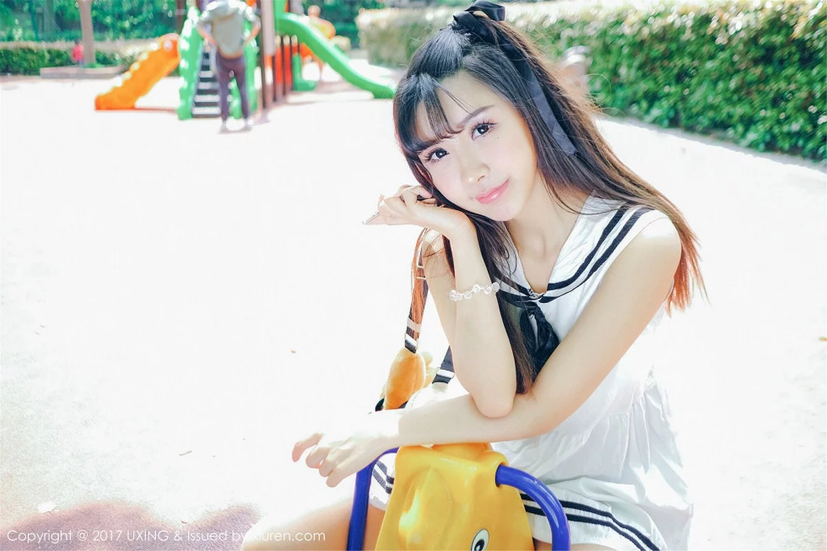 M940-[UXING优星馆]Vol.050_巨乳萝莉晓茜sunny学生装+私房内衣秀完美身材性感写真47P 优星馆-第6张