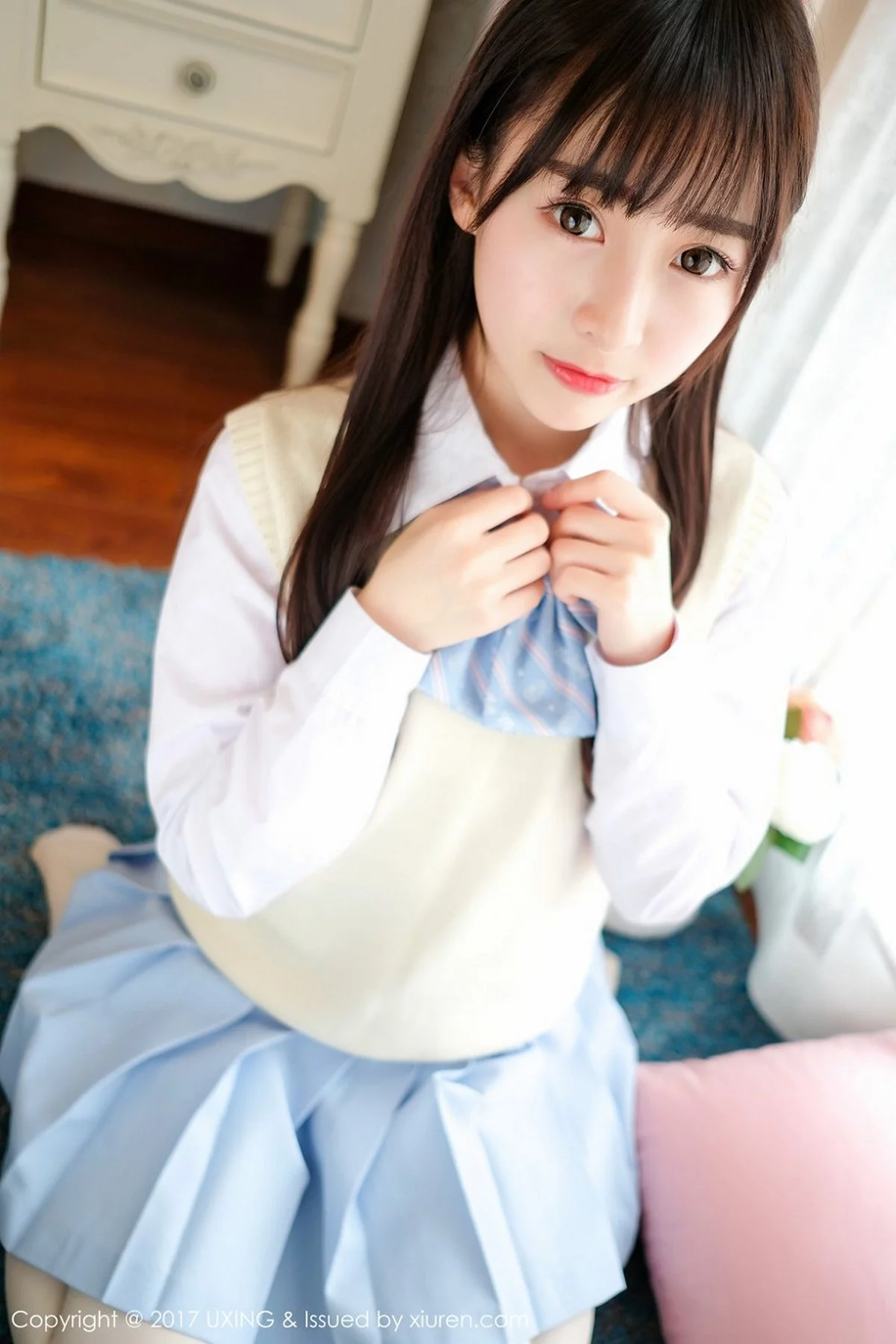 M940-[UXING优星馆]Vol.041_萝莉妹子丸子mayuki清纯学生装秀完美身材清爽迷人写真43P 优星馆-第15张