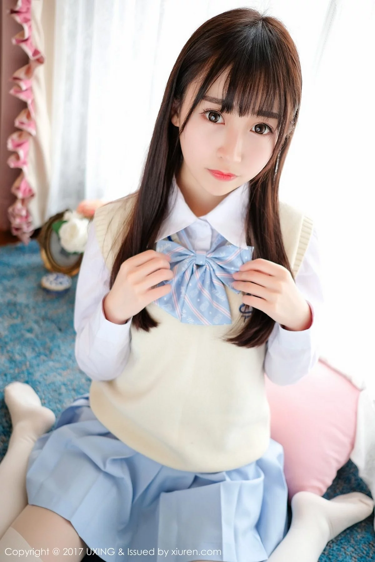 M940-[UXING优星馆]Vol.041_萝莉妹子丸子mayuki清纯学生装秀完美身材清爽迷人写真43P 优星馆-第12张
