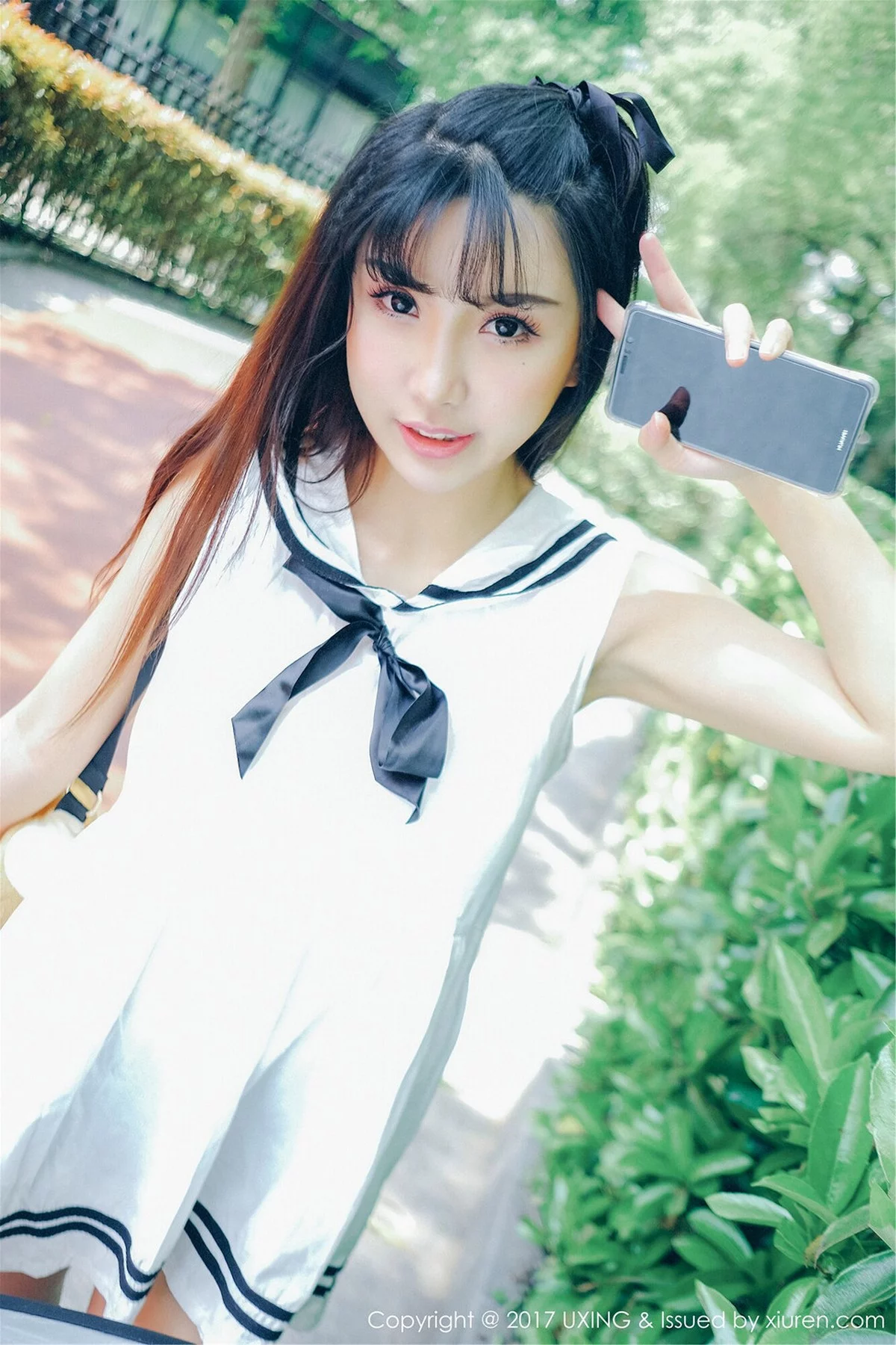 M940-[UXING优星馆]Vol.050_巨乳萝莉晓茜sunny学生装+私房内衣秀完美身材性感写真47P 优星馆-第2张