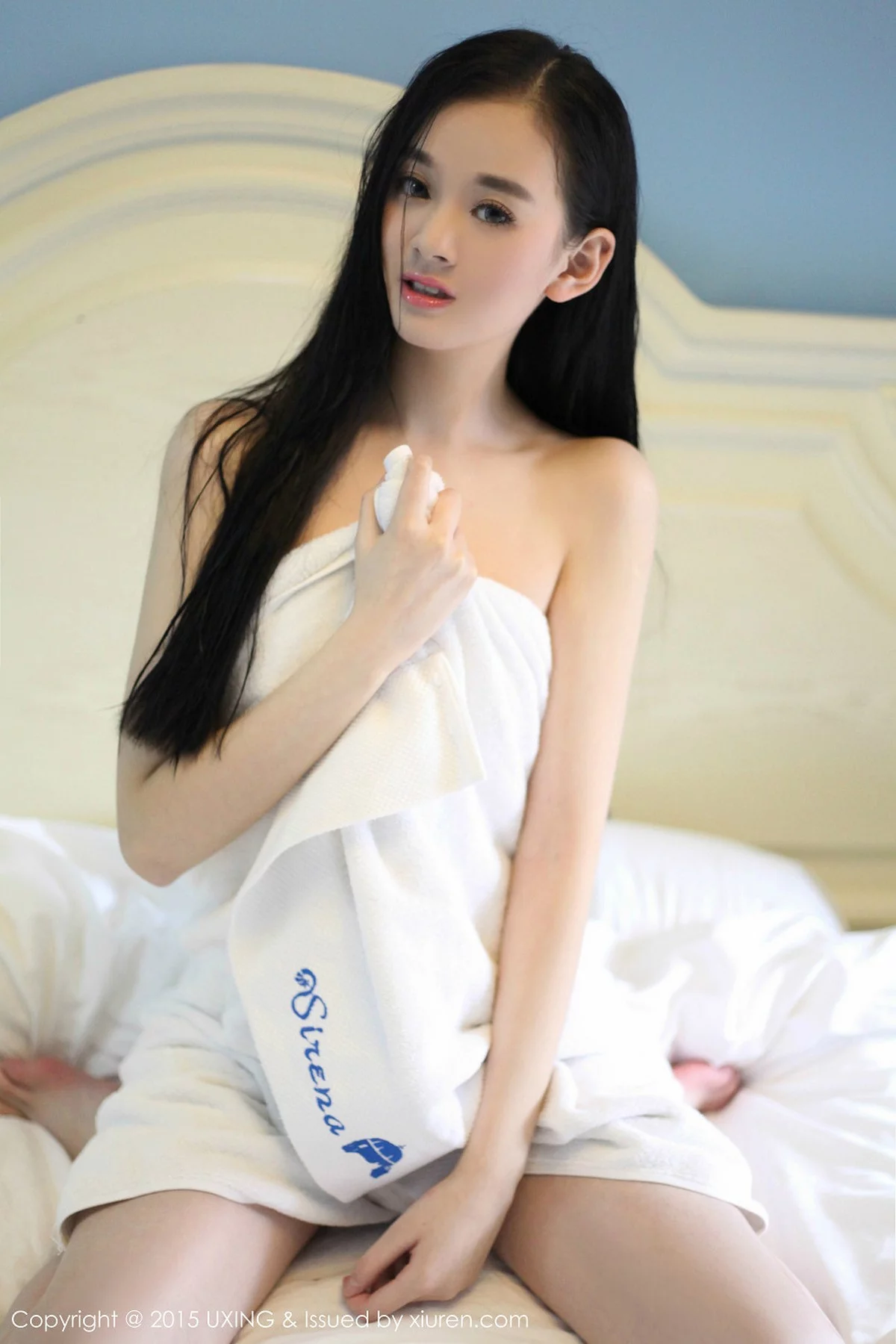 M940-[UXING优星馆]Vol.029_小脸妹子温馨baby浴室里白色浴巾裹身性感迷人写真49P 优星馆-第22张
