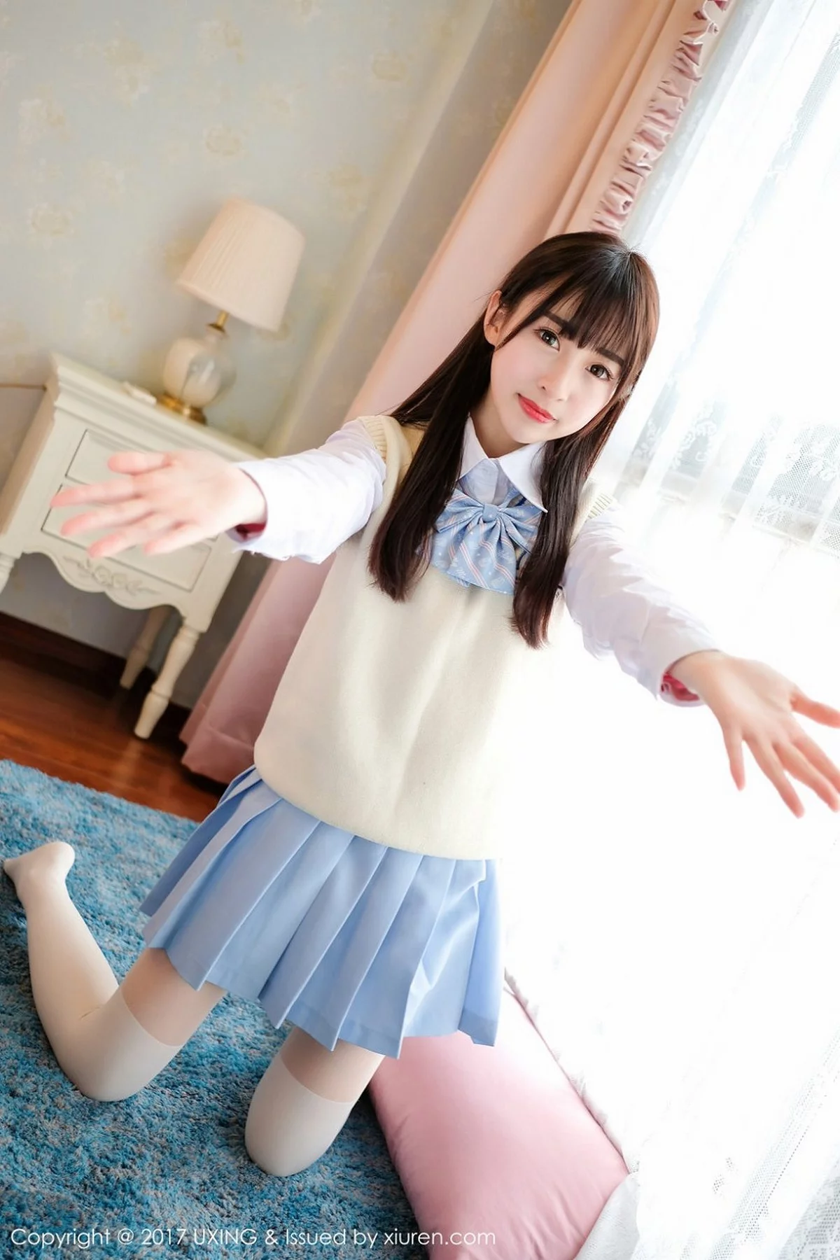 M940-[UXING优星馆]Vol.041_萝莉妹子丸子mayuki清纯学生装秀完美身材清爽迷人写真43P 优星馆-第14张