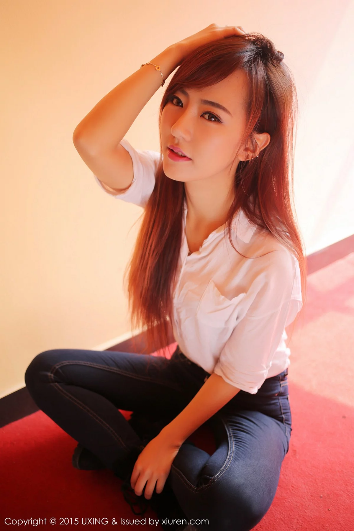 M940-[UXING优星馆]Vol.001_嫩模赵婉妮Wanni紧身牛仔裤完美身材性感翘臀写真67P 优星馆-第12张