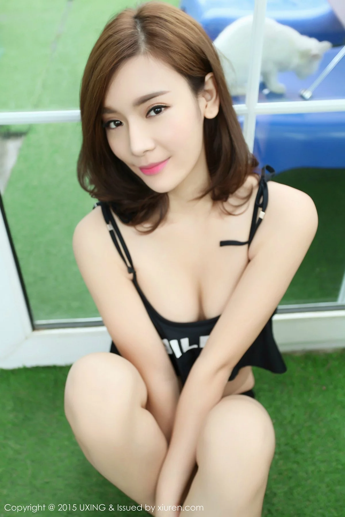 M940-[UXING优星馆]Vol.030_嫩模小祸祸管珂黑色性感比基尼清新迷人写真57P 优星馆-第56张