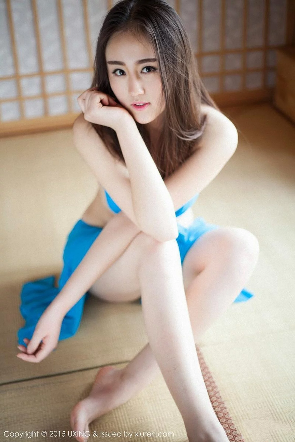 M940-[UXING优星馆]Vol.005_新人嫩模Romi王朝朝蓝色妖姬性感比基尼秀豪乳写真62P 优星馆-第37张