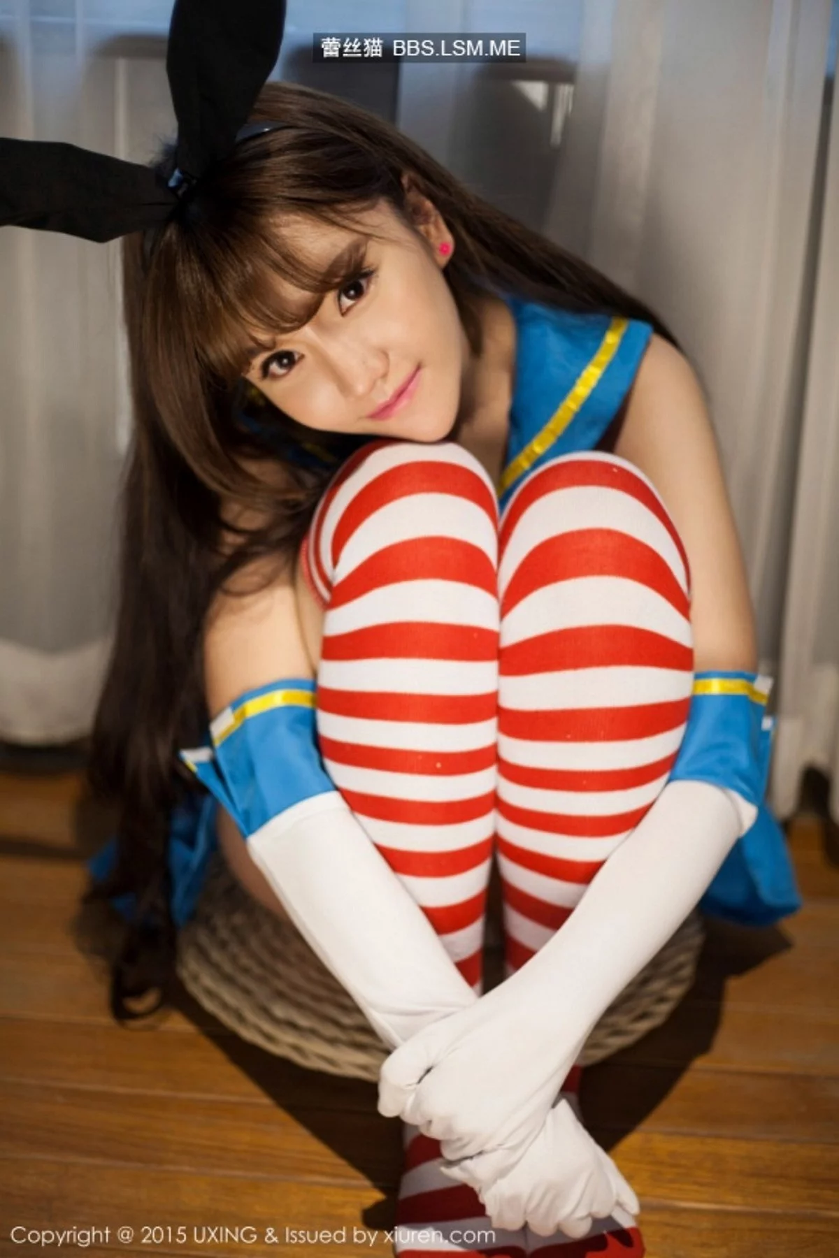 M940-[UXING优星馆]Vol.007_新人嫩模艾西Ashley白色上衣秀豪乳清新性感写真52P 优星馆-第37张