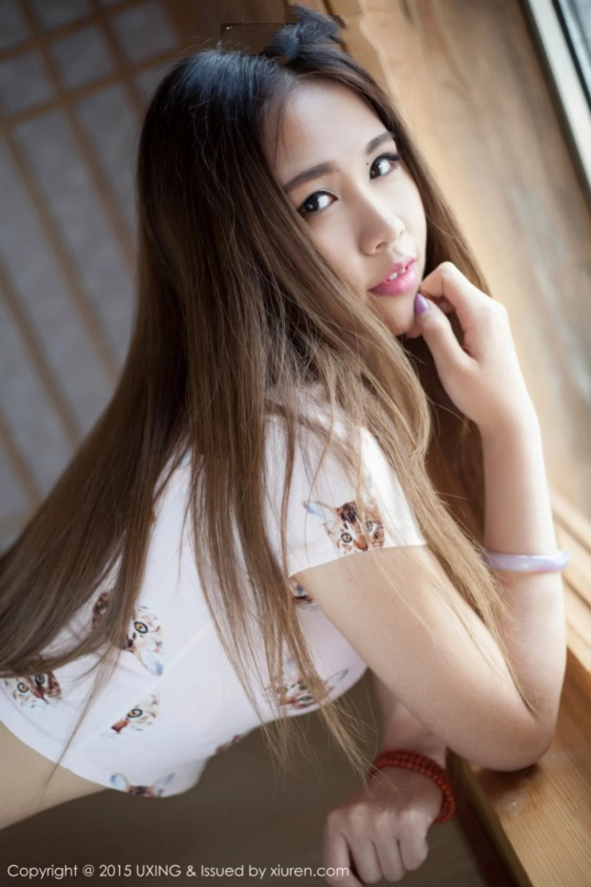 M940-[UXING优星馆]Vol.009_嫩模紫潆cynthia宾馆床上下身全裸美臀诱惑写真70P 优星馆-第45张