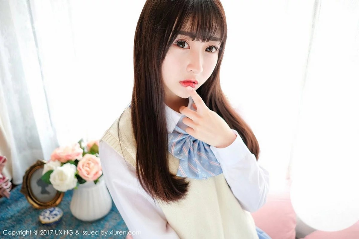 M940-[UXING优星馆]Vol.041_萝莉妹子丸子mayuki清纯学生装秀完美身材清爽迷人写真43P 优星馆-第2张