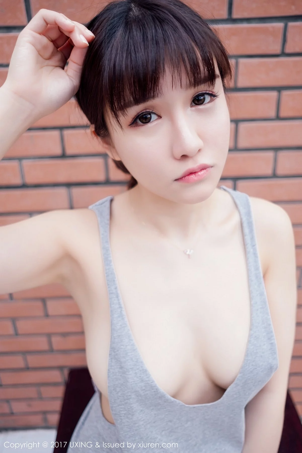M940-[UXING优星馆]Vol.039_嫩模K8傲娇萌萌Vivian纯白私房内衣秀豪乳极致诱惑写真47P 优星馆-第25张