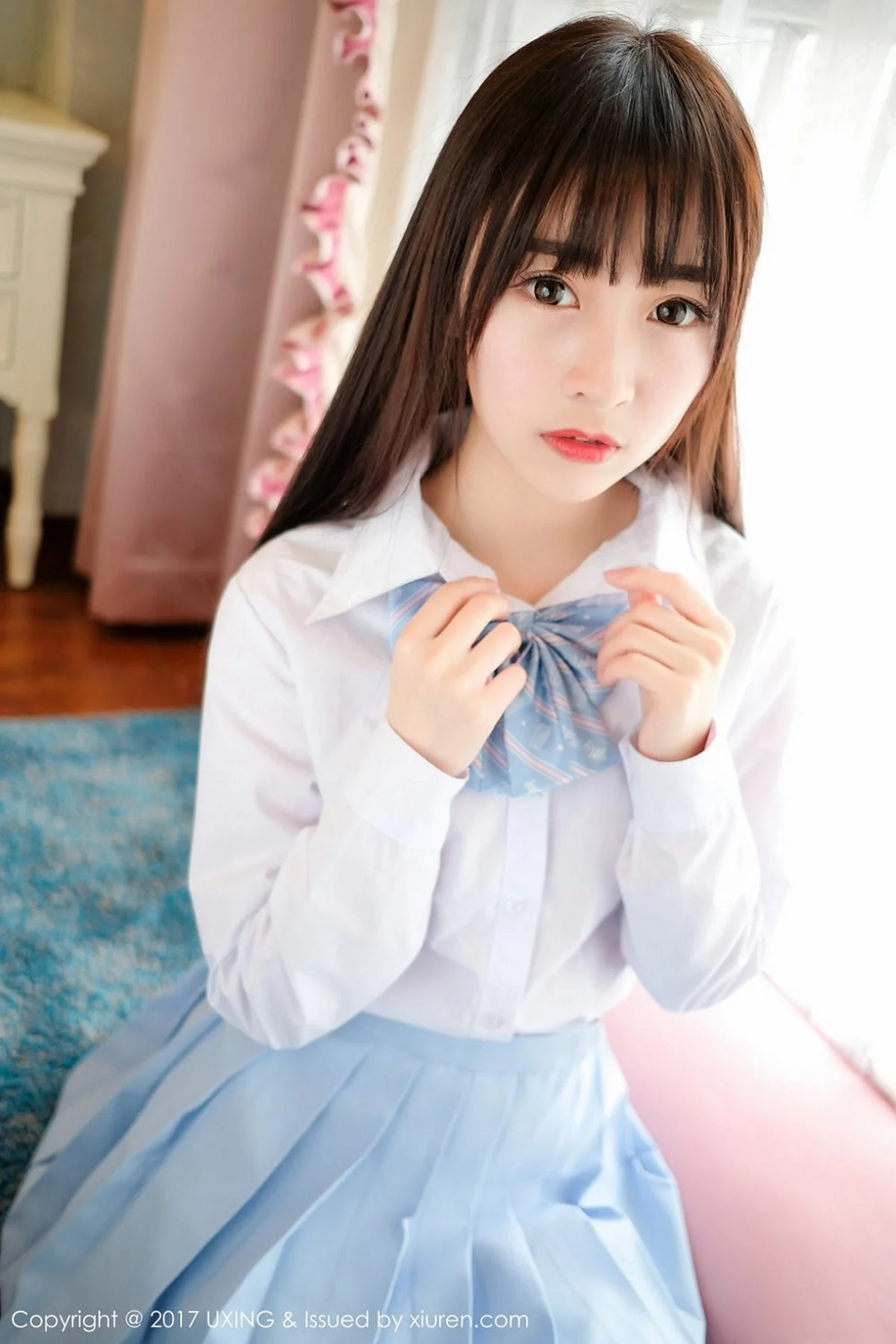 M940-[UXING优星馆]Vol.041_萝莉妹子丸子mayuki清纯学生装秀完美身材清爽迷人写真43P 优星馆-第19张
