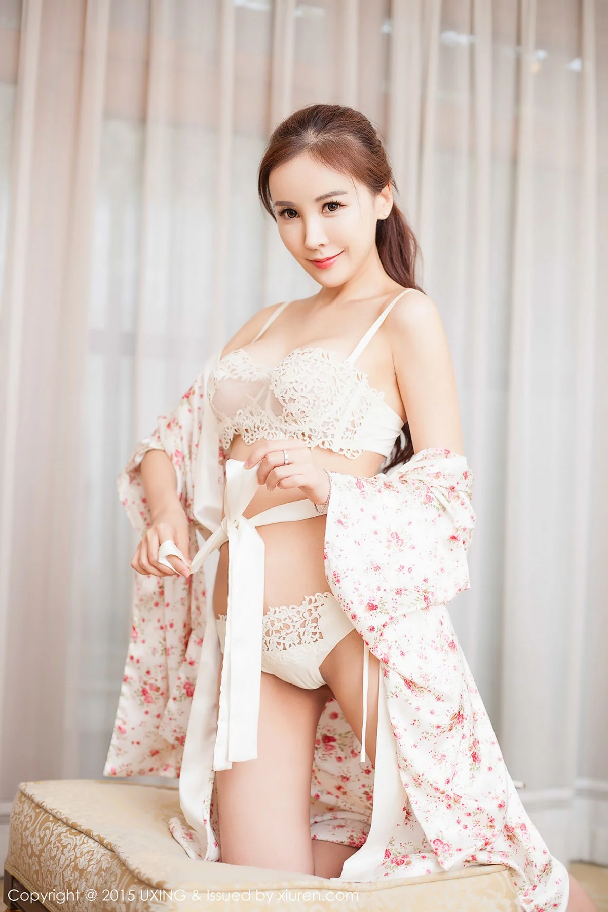 M940-[UXING优星馆]Vol.022_嫩模吕婉柔Angelin蕾丝内衣迷人豪乳诱惑翘臀写真51P 优星馆-第15张