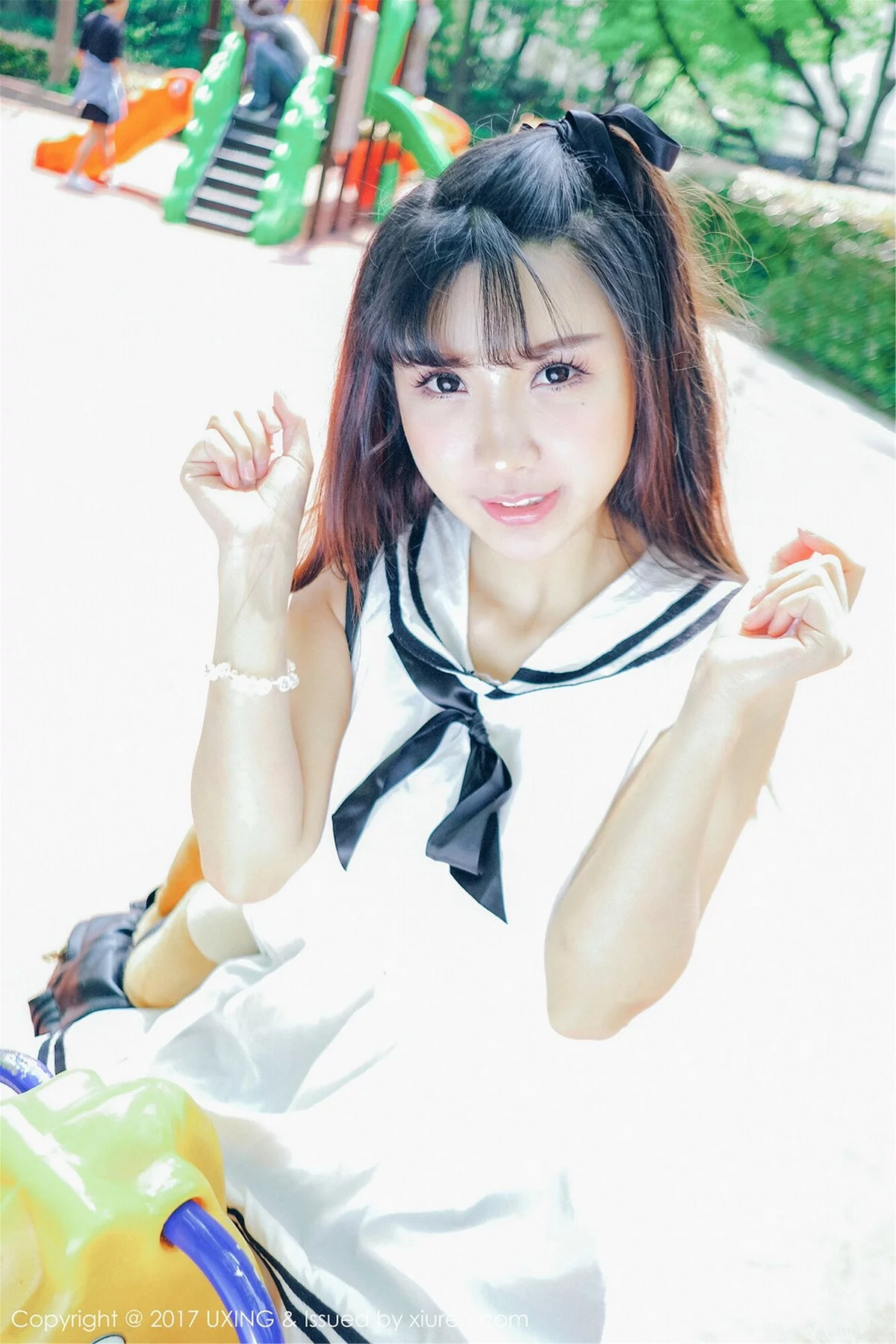 M940-[UXING优星馆]Vol.050_巨乳萝莉晓茜sunny学生装+私房内衣秀完美身材性感写真47P 优星馆-第8张