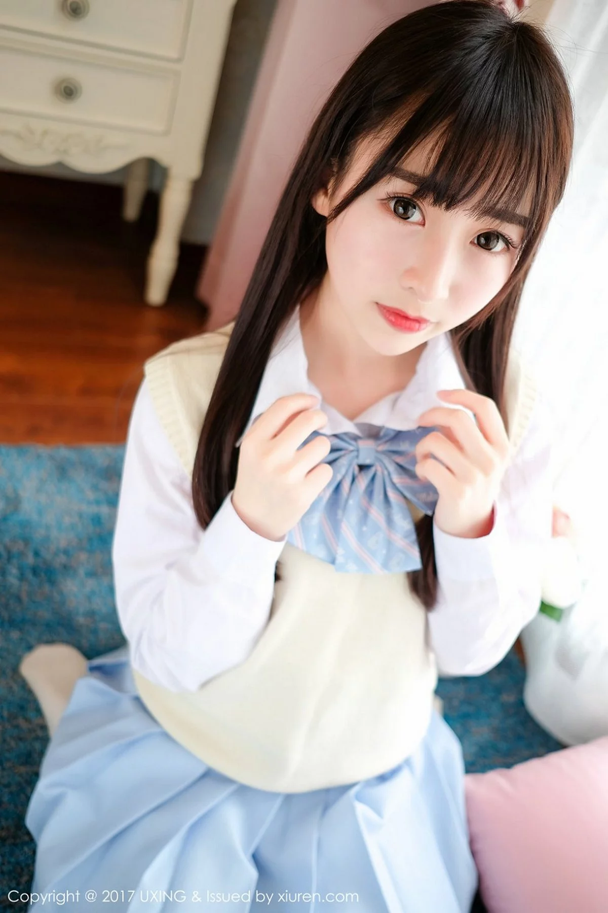 M940-[UXING优星馆]Vol.041_萝莉妹子丸子mayuki清纯学生装秀完美身材清爽迷人写真43P 优星馆-第16张